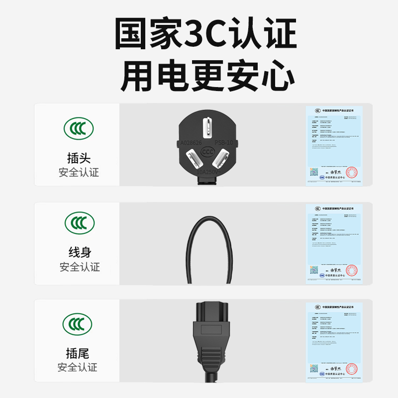 1.5平方纯铜线电饭锅电脑打印机电水壶电源线大功率5000W4000瓦-图1