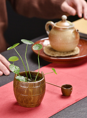 古小花瓶装饰迷你水桶客厅