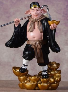 创意人物树脂西游记摆件唐僧孙悟空猪八戒沙僧倒流香炉家居装饰品