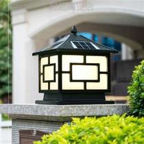 2022 Solar Column Headlights Courtyard Lamp Villa Garden Summer Light Outdoor Lights Outdoor patio waterproof walled columns