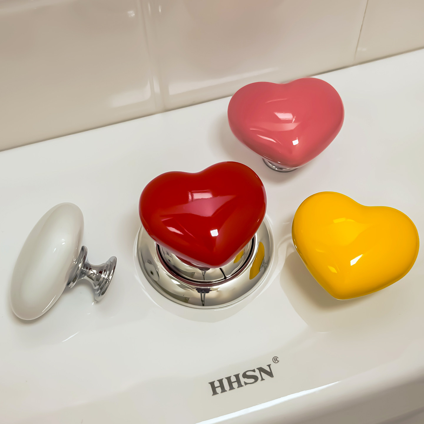 陶瓷爱心马桶按钮保护美甲专用卫生间水箱开关按键通用马桶按压器,淘宝优惠券,粉丝福利购,淘宝优惠卷