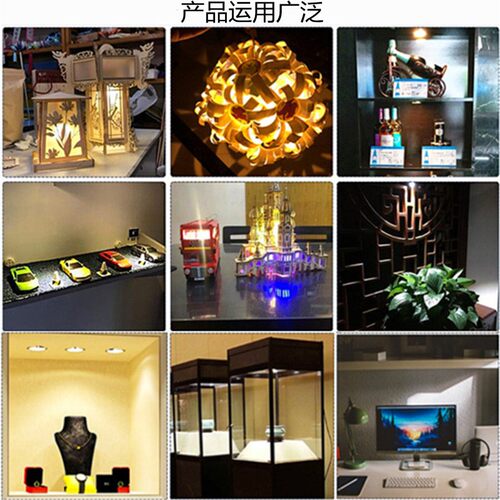 直流6vled灯珠小夜灯蓄电池DIY模型玩具童车灯设备展柜聚光射灯泡 - 图2