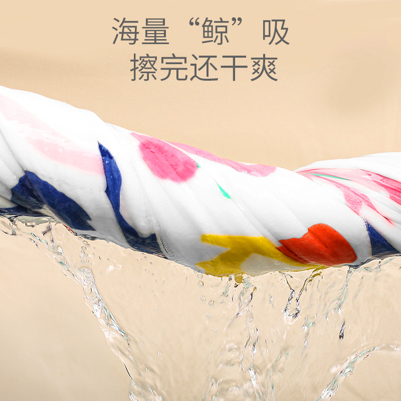 儿童斗篷带帽纱布速干连帽浴巾