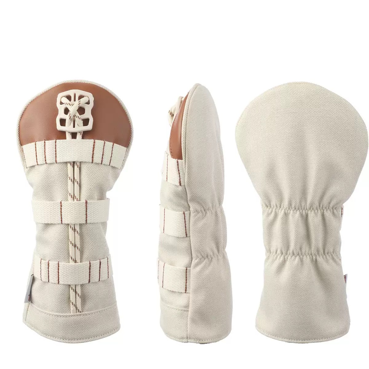 新款高尔夫木杆套杆头套一号木可收纳球钉果岭叉多功能球杆保护套 - 图1