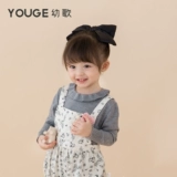 Youge Young Songs Songs Math и Maddler Fashion Petal Petal Pullover Top Top 2022 весна и осенью новая детская модная базовая рубашка