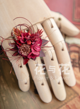 真花戒指永生花不凋谢