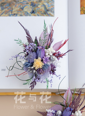 原创设计莫奈花园系真花戒指