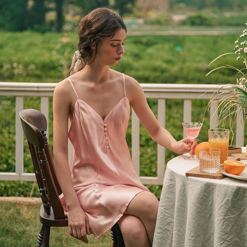 not just pajama睡裙夏新款吊带裙 notjustpajama睡裙