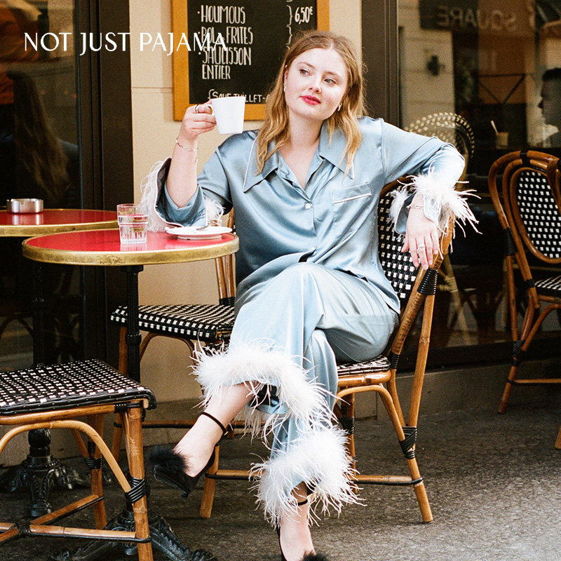 not just pajama glam系列真丝睡衣 notjustpajama睡衣/家居服套装