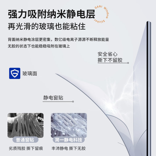 窗户磨砂玻璃贴纸透光不透明卫生间贴纸防走光浴室贴膜防窥磨砂膜