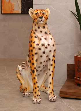 家点靓简约轻奢风客厅落地摆件