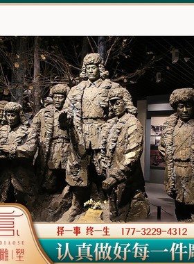 铸铜东北抗日联军人物雕像定制抗战英雄革命战争名人纪念馆英雄像