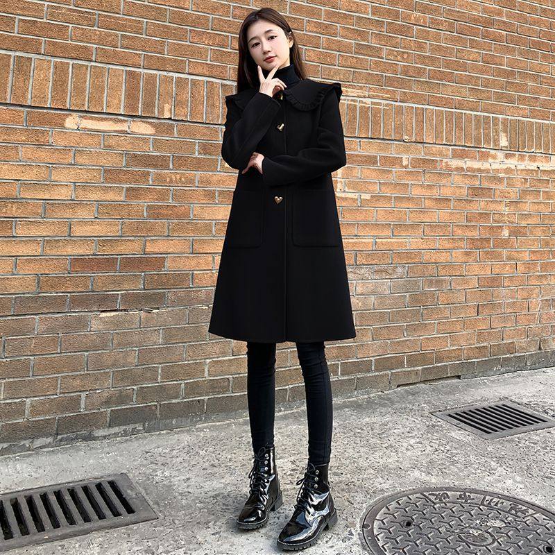 大码女装显瘦里布加棉2025新款秋冬季毛呢大衣中长款胖mm呢子外套,淘宝优惠券,粉丝福利购,淘宝优惠卷