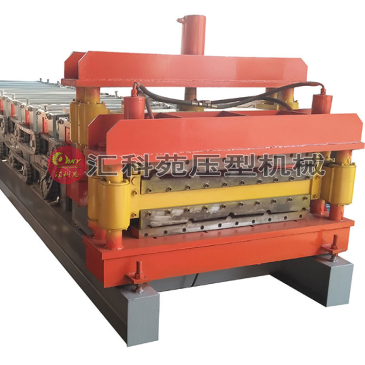 房屋金属装饰板材成型设备 建筑圆弧琉璃瓦加彩钢瓦双层压瓦机 - 图0