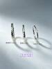 999 sterling silver ultra-fine flat handmade twist ring for women Korean style trendy personalized ring ring limited edition