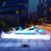 LED Luminous Pleasure Facilities Children Stilts Stilts Outdoor Activities Arrange Props Light Festival Beauty Chen Decorative Toys