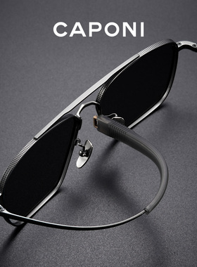 防紫外线双梁复古近视墨镜