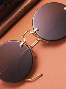 正品天然水晶眼镜无框护目养眼