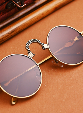 全框天然水晶眼镜石头复古开车