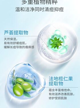 【专柜正品】新款瓷肌清颜祛痘洁面乳清洁学生男女士100g洗面奶