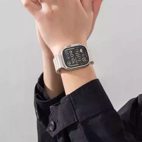 适用applewatch ultra2海洋表带iwatch9苹果S8手表S9 49mm表带 - 图3