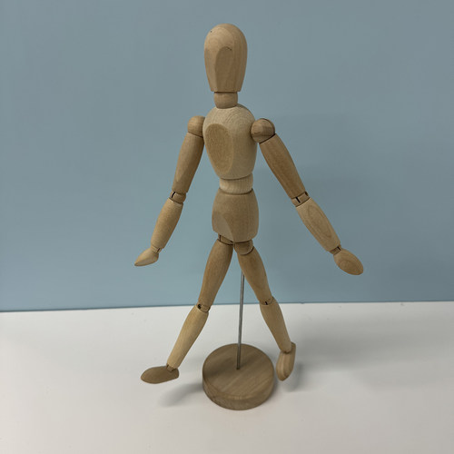 吉特达木人家居装饰创意摆件关节可调节模型木偶人摆件绘画现代风 - 图0