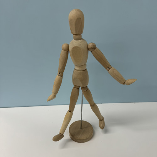 吉特达木人家居装饰创意摆件关节可调节模型木偶人摆件绘画现代风 - 图1