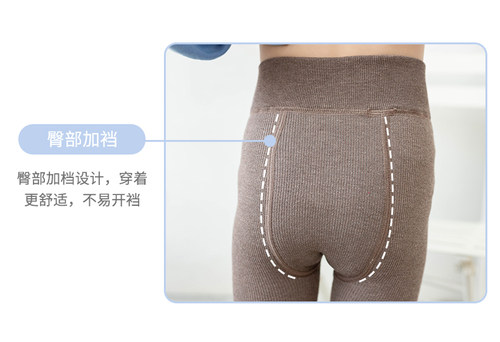 5儿童加绒打底裤女童秋冬连裤袜加厚绒宝宝连脚袜3 6 8 9岁保暖裤 - 图2