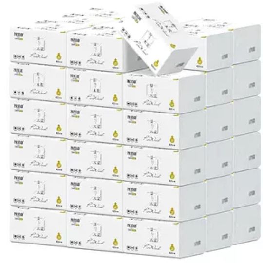 Paquete grande de toallas de papel para el hogar, servilletas y pañuelos faciales.