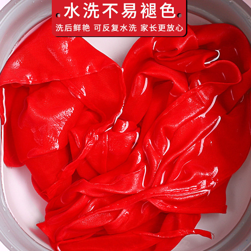 小学生全棉绸布红领1.2米绸布不缩水褪色通用3-6年级儿童红领巾 - 图1