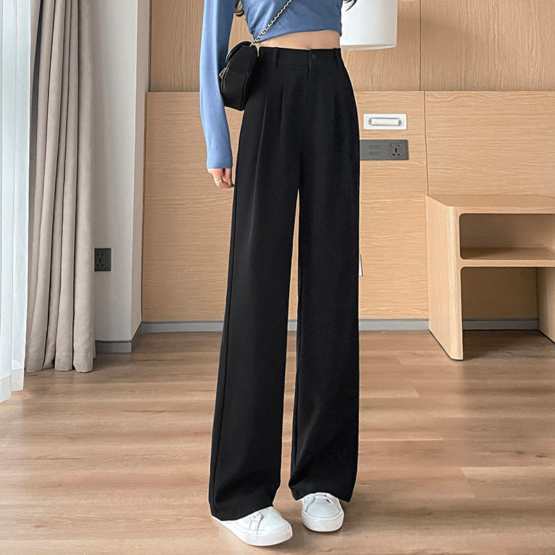 阔腿裤春秋高腰垂感2022年休闲裤子 苡苜休闲裤