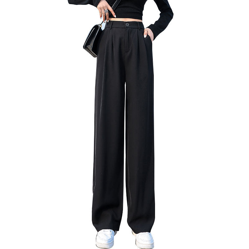 阔腿裤高腰垂感西装直筒显瘦裤子 苡苜休闲裤