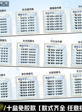 【十盒】睫秘未来免胶假