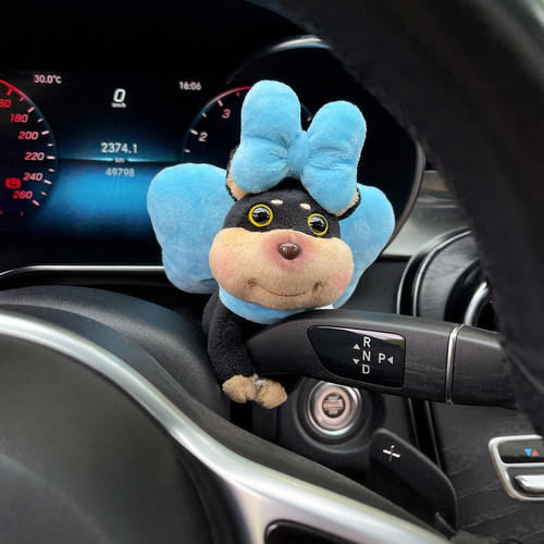 车内饰品摆件可爱蜜蜂狗汽车雨刮器创意怀挡装饰玩偶转向灯高级感 - 图2