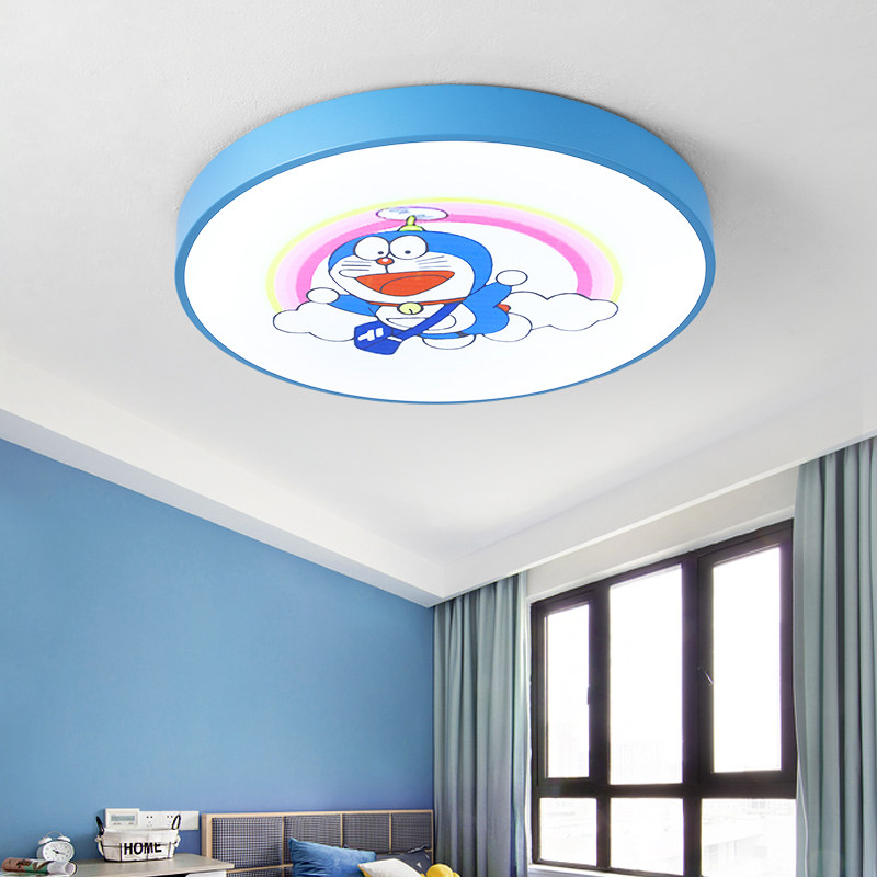 主卧室灯LED现代简约儿童房间马卡龙吸顶灯2024新款男孩女孩灯具 - 图0