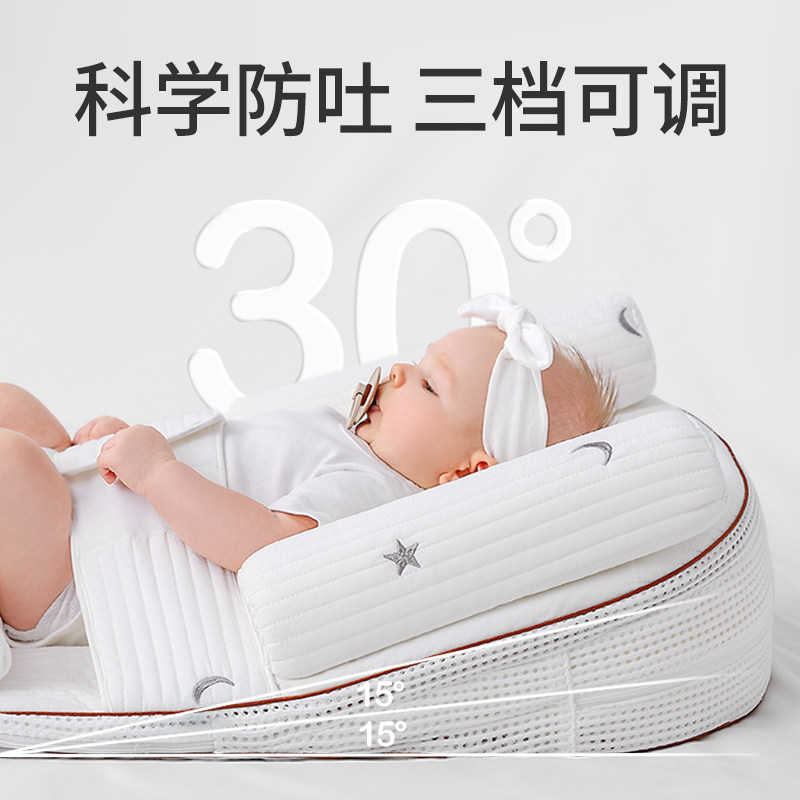 高童防吐奶斜坡垫婴儿床喂奶神器新生安抚宝宝斜坡枕躺喂哺乳枕,淘宝优惠券,粉丝福利购,淘宝优惠卷