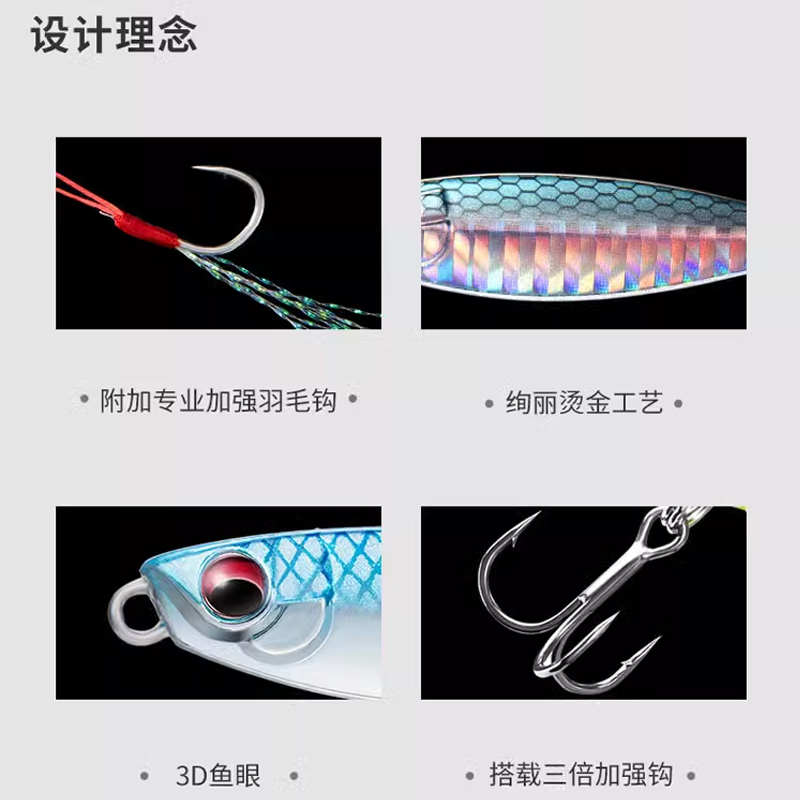 新品飞蚂蚁小跳铁板远投全泳层金属亮片vib爆岸路亚饵翘嘴鲈鱼 - 图0