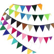Source Color hanging strip weaver triangular flag Wedding Felt Strings Flags Children Hang Flags Non Wedding Birthday Pie