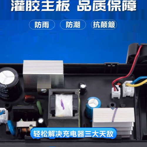 西普尔电动车充电器适用电摩铅酸60v20ah三圆柱线72v3A石墨烯32ah - 图2