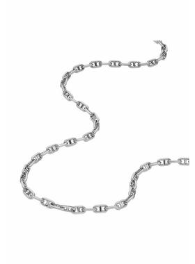 代购Fossil化石女士项链简约百搭时尚精致银色不锈钢平纹T型扣通