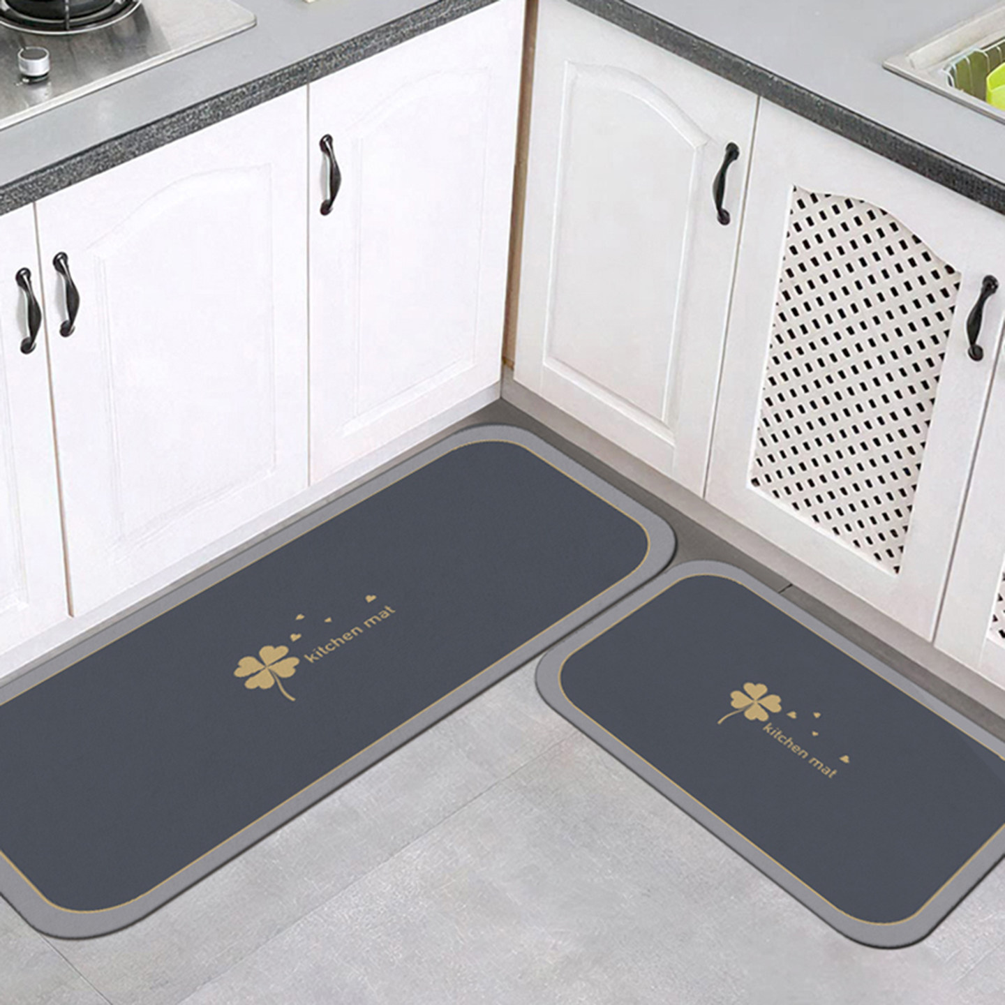 厨房专用地垫防油防水防滑家用门口耐脏长条脚垫吸水地毯可擦免洗,淘宝优惠券,粉丝福利购,淘宝优惠卷