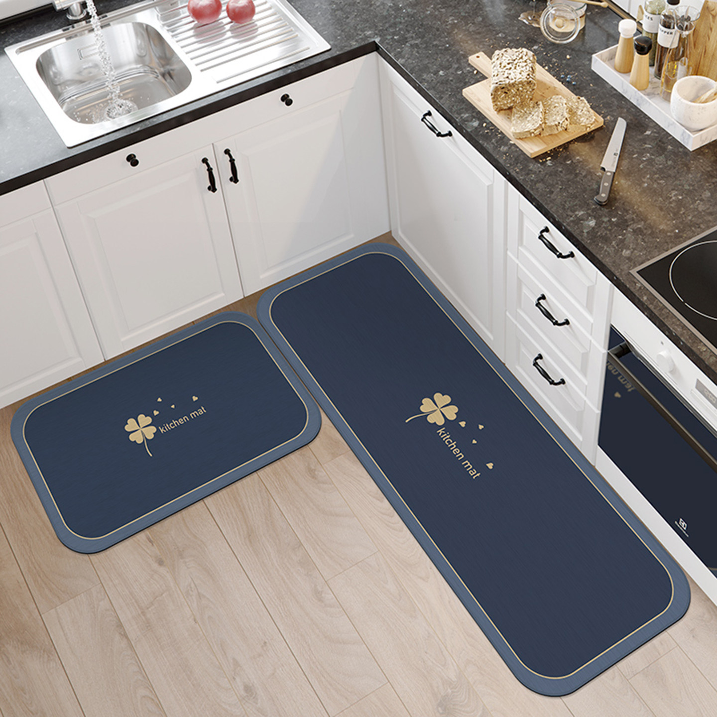 厨房专用地垫防油防水防滑家用门口耐脏长条脚垫吸水地毯可擦免洗,淘宝优惠券,粉丝福利购,淘宝优惠卷