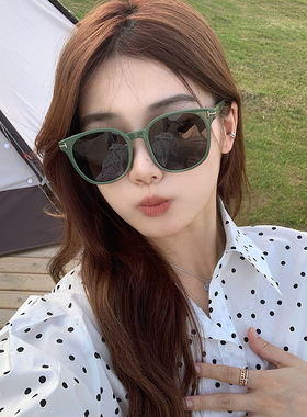 遮阳椭圆韩版女墨镜夏季太阳镜