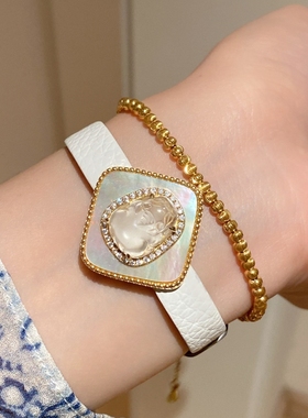 批花转运小金珠珠豆子手链925银