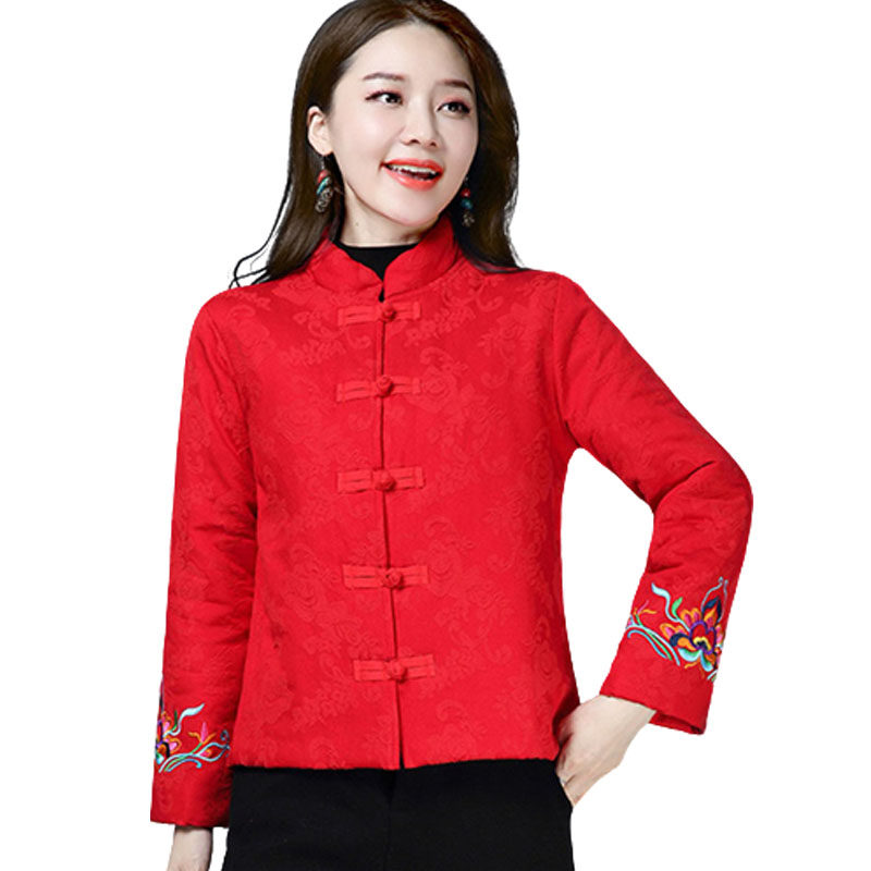 民族风女装小棉袄外套棉麻加厚唐装短上衣中式秋冬复古茶服棉衣,淘宝优惠券,粉丝福利购,淘宝优惠卷