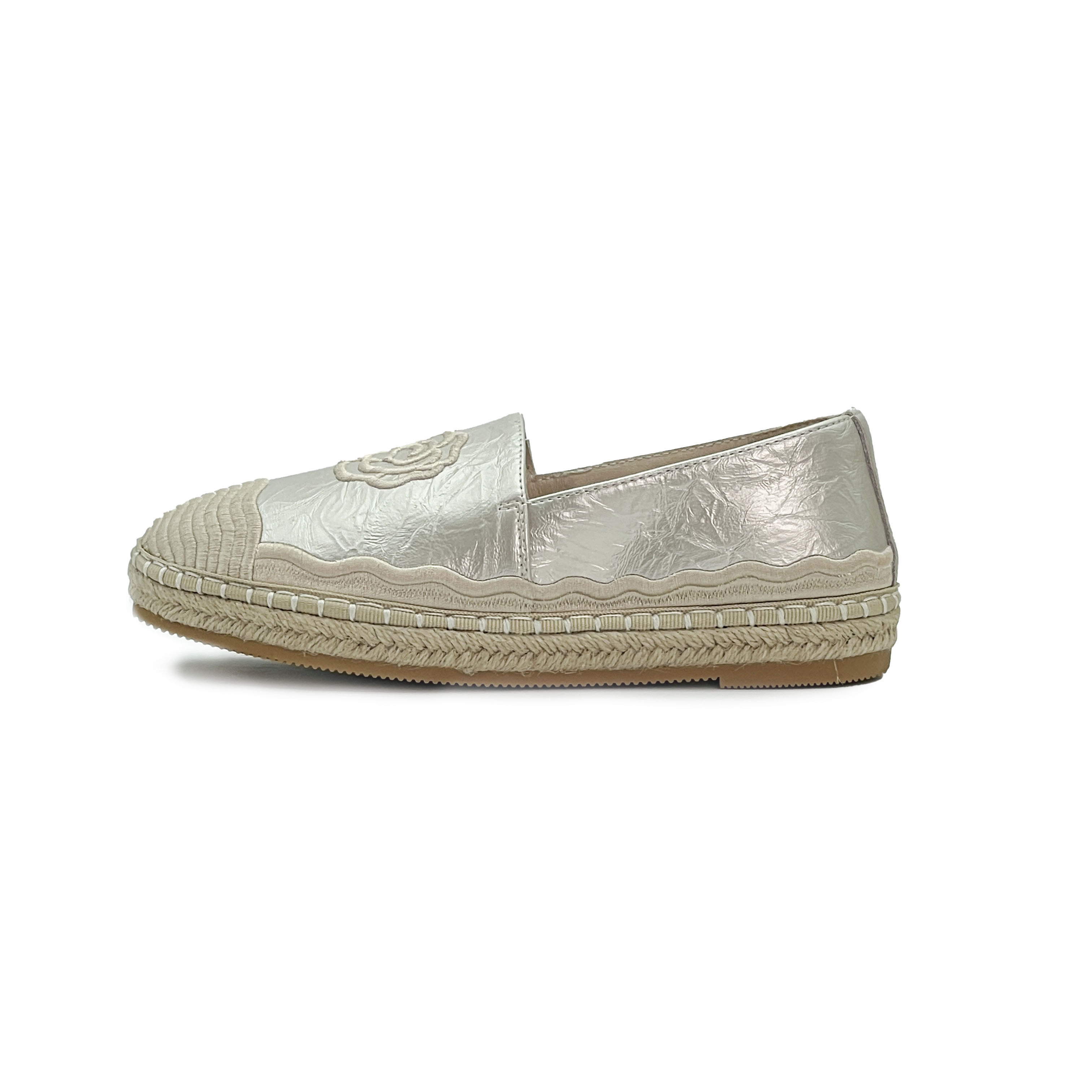 2025新款真皮渔夫鞋女透气刺绣乐福鞋小香风平底懒人休闲单鞋女鞋,淘宝优惠券,粉丝福利购,淘宝优惠卷