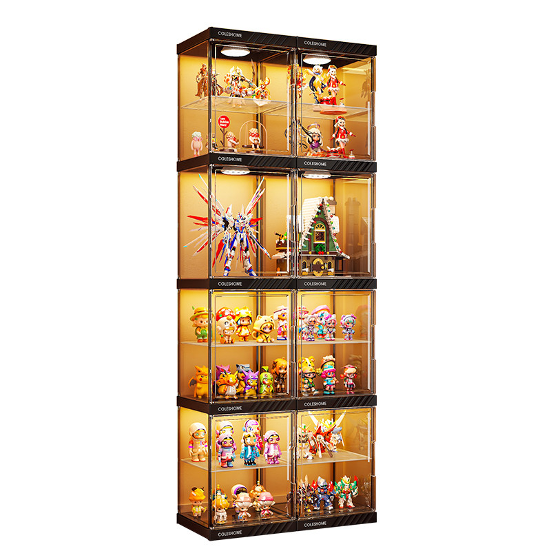 手办展示柜适用乐高模型积木收纳盒家用透明盲盒分层玩具摆件架子,淘宝优惠券,粉丝福利购,淘宝优惠卷