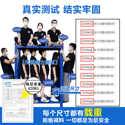 仓储蝴蝶扣货架置物架多层仓库快递超强承重储物架家用超市货物架 - 图1