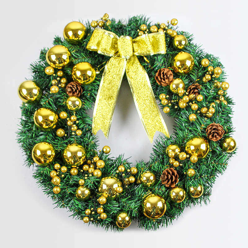 花环户外圣诞节/60cm道具门装饰品5040布置挂饰挂30//场景酒店