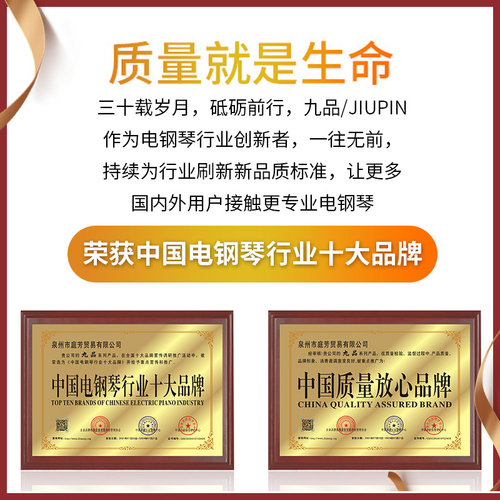 九品电钢琴88键重锤家用专业成年初学者学生儿童幼师专用电子钢琴 - 图2